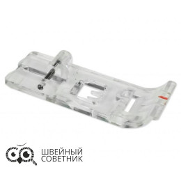 Лапка прозрачная для плоских швов Aurora AU-170