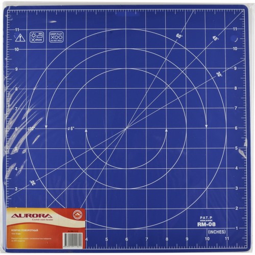 Коврик раскройный с поворотным основанием на 360 градусов Aurora AU-RM-1212, 30х30 см в Минске