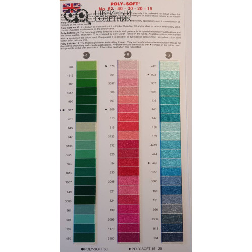 Нитки вышивальные Durak Poly-Soft №40, 5000 м в Минске