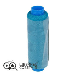 Нитки швейные (полиэстер) 40/2 Gamma 183 м 200 я, №260 темно-бирюзовый (1 шт.)