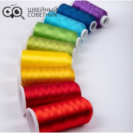 Нитки вышивальные Gamma V120/2, вискоза 5000 ярд. (1 шт.)