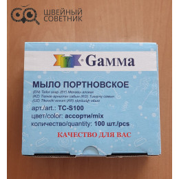 Мыло портновское Gamma TC-S100 4 цвета (100 шт.)