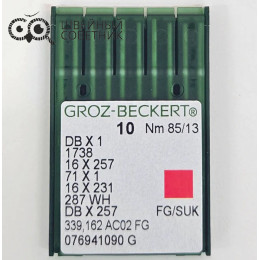 Иглы промышленные Groz-Beckert DBx1 №85 SUK 10 шт.