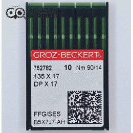 Иглы промышленные Groz-Beckert DPx17 №90 SES 10 шт.