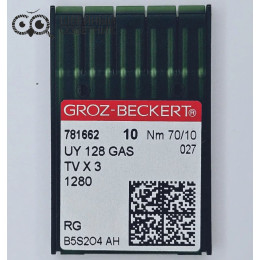 Иглы промышленные Groz-Beckert UYx128 GAS №70 RG 10 шт.