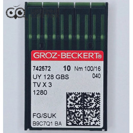 Иглы промышленные Groz-Beckert UYx128 GBS №100 SUK 10 шт.