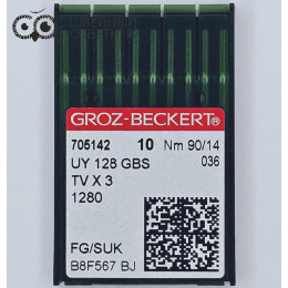Иглы промышленные Groz-Beckert UYx128 GBS №90 SUK 10 шт.