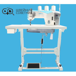 Двухигольная прямострочная  промышленная швейная машина Jack JK-58420B-003C/005C