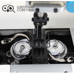 Двухигольная прямострочная  промышленная швейная машина Jack JK-58420B-003C/005C