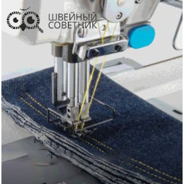 Двухигольная прямострочная  промышленная швейная машина Jack JK-58450J-A-105