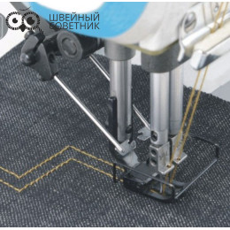 Двухигольная прямострочная  промышленная швейная машина Jack JK-58750В-A-005C