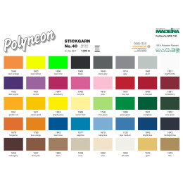 Вышивальные нитки Madeira POLYNEON №40 1000м.  (1 шт.)