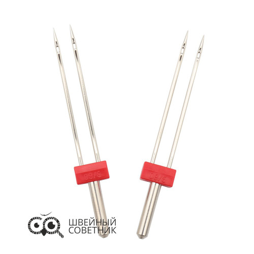 Иглы Organ двойные универсальные 130/705H №80/3, 2 шт. в Минске