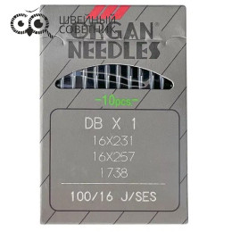 Иглы промышленные Organ DBx1 SES №100 10 шт.
