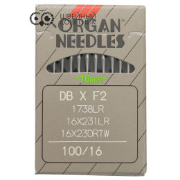 Иглы промышленные Organ DBхF2 1738 LR №100 10 шт.