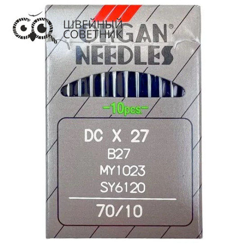 Иглы промышленные Organ DCx27 №70 10 шт. в Минске