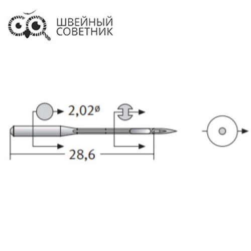 Иглы промышленные Schmetz DCx27 №75 10 шт. в Минске