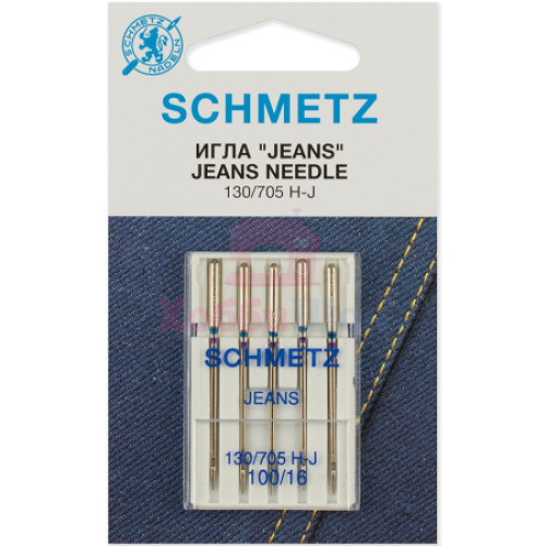 Набор игл джинс SCHMETZ JEANS №100 (5 шт.) в Минске