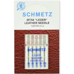 Набор игл кожа SCHMETZ LEDER LEATHER CUIR №80-100 (5 шт.)