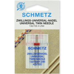 Игла двойная универсальная SCHMETZ TWIN №100/4 (1 шт.)