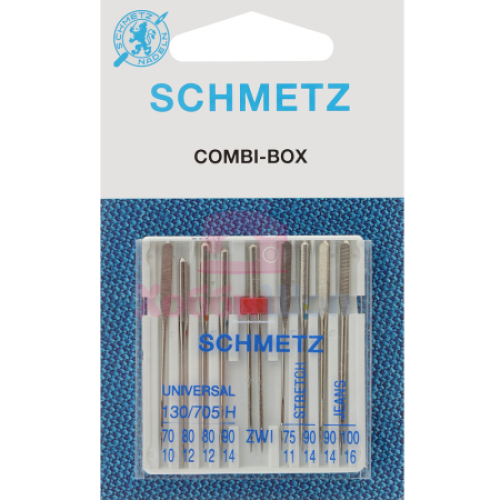 Универсальный набор комбинированных игл Schmetz combi box (8+1 шт.) в Минске