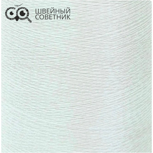 Нитки вышивальные Sentex 120D/2, 5000 м цвет: белый, черный (1 шт.) в Минске