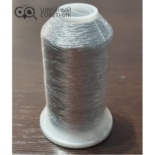 Нитки вышивальные Sentex 150D/2, 1000 м цвет: серебро, золото (1 шт.) в Минске