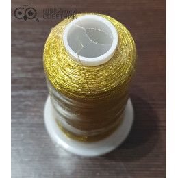 Нитки вышивальные Sentex 150D/2, 1000 м цвет: серебро, золото (1 шт.)