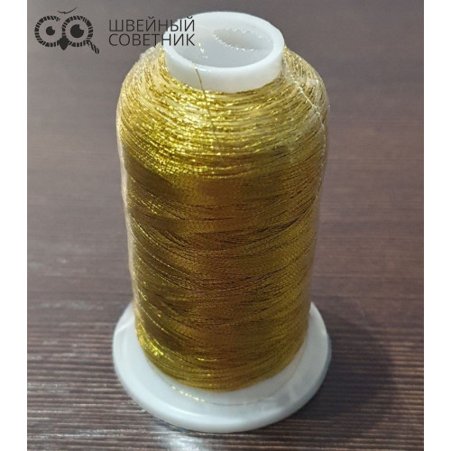 Нитки вышивальные Sentex 150D/2, 1000 м цвет: серебро, золото (1 шт.) в Минске