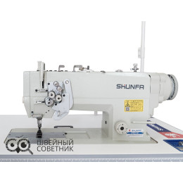 Двухигольная прямострочная машина Shunfa SF845-3D