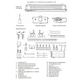 Нижняя фонтура Silver Reed SRP60N