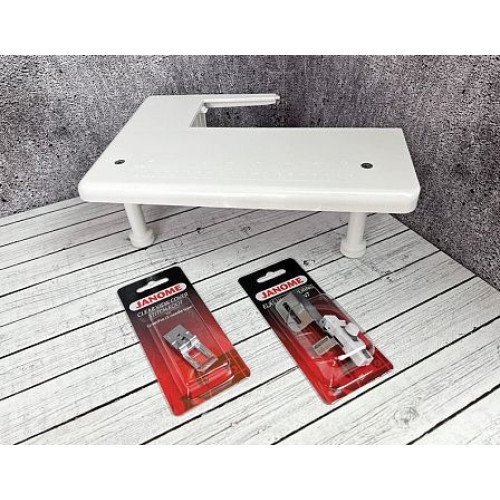 Набор приспособлений Janome 796-401-106 (столик+2 лапки) для распошивальных машин в Минске