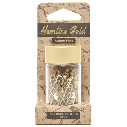 Булавки английские чёрные 38 мм 50 шт Hemline 415.99.BK.HG