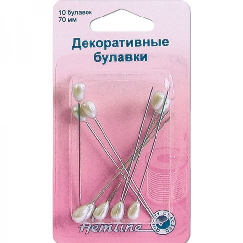 Булавки с жемчужной головкой, 10шт Hemline H711 в Минске