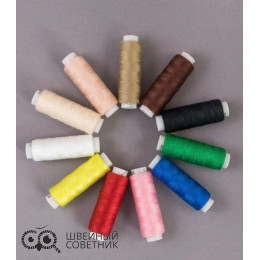 Нитки армированные Красная нить 45 ЛЛ, 200 м цвет: цветные (1 шт.)