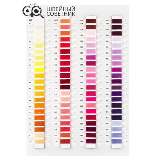 Нитки армированные Красная нить 45 ЛЛ, 2500 м цвет: цветные (1 шт.) в Минске