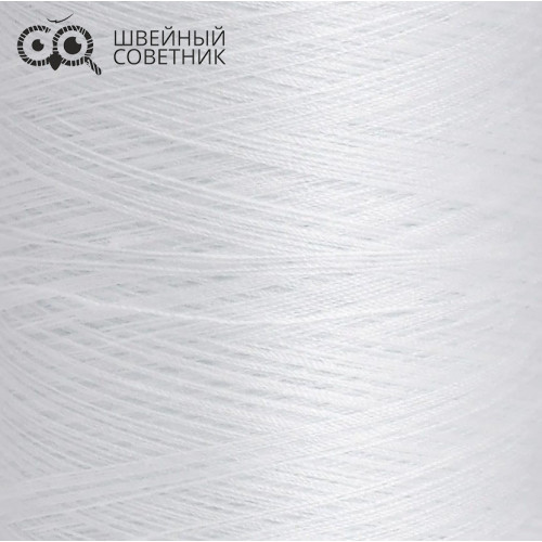 Нитки армированные Красная нить 45 ЛЛ, 2500 м цвет: белый, черный (1 шт.) в Минске