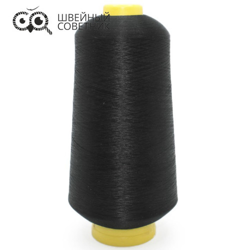 Нитки текстурированные Galaktika 150D/1, 15000 ярд. цвет: черный (1 шт.) в Минске