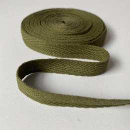 Лента киперная 20 мм черный, хаки