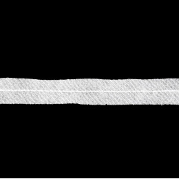 Нитепрошивная кромка клеевая по косой (45гр.) 15 мм. белый, черный