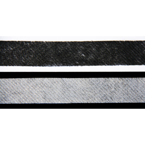 Нитепрошивная кромка клеевая по косой (45гр.) 15 мм. белый, черный в Минске