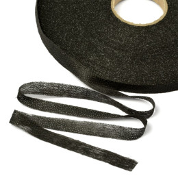 Нитепрошивная кромка клеевая по долевой 10 мм. белый, черный, серый 