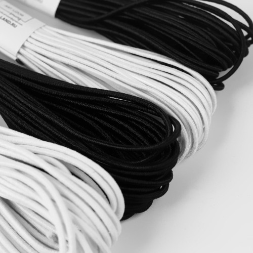 Резинка шляпная, 3 мм, белая, катушка 100 м в Минске