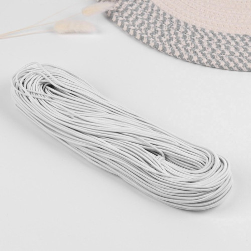 Резинка шляпная, 50 мм, белая, катушка 50 м в Минске