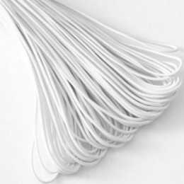 Резинка шляпная, 50 мм, белая, катушка 50 м