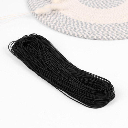 Резинка шляпная, 30 мм, черная, катушка 50 м в Минске