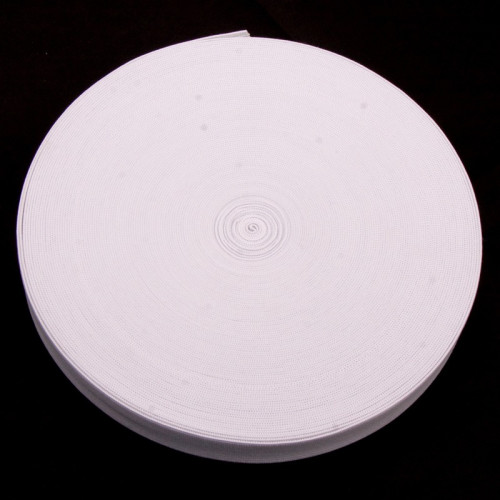 Резинка эластичная вязаная 20мм, белая, 50м в Минске